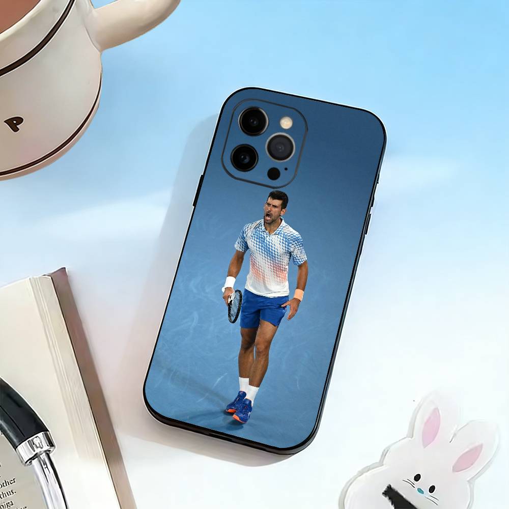 Чехол для телефона GOAT-Новак Джокович для iPhone 17, 16, 15, 14, 13, 12, 11 Plus, Pro Max, Другие Мягкий Черный Чехол