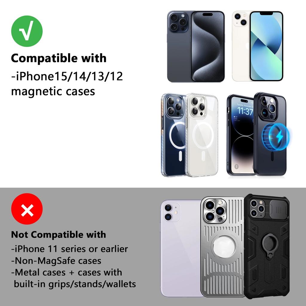 30W Magnetic Car Wireless Charger for iPhone 15 14 13 12 Pro Max Samsung Air Vent Mount Car Phone Holder Stand Fast Car Charging