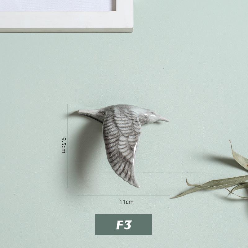 3D Керамические Птицы Настенный Подвесной Кулон Домашние Украшения Декор для ТВ-фона Ремесла Декор для Подвешивания в Гостиной Ручная работа