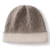Outdoor cold protection ear protection knitted wool hat winter warm hat women's European and American fashion big head circumference stacking hat