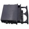 Black Kit Dash Storage Box Car Radio Pocket Drink Cup Holder Double Din