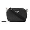 Мини сумка через плечо Saffiano с логотипом, унисекс, черная 2TT1052AHF-F0002