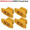 XT60E Plugs Male Female Connectors Copper Bullet Wire Connectors Welding Terminal Power Plugs for RC Lipo Battery Charge Adapter