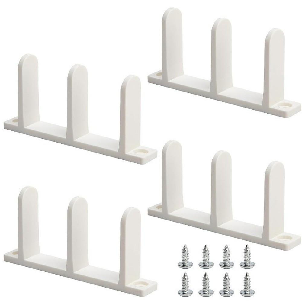 4pcs Plastic Material Sliding Door Guide Wear-Resistance Bottom Floor Track  Door Replacement