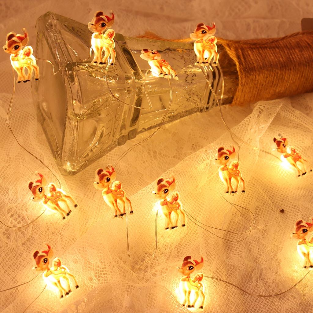 2M 20LED Гирлянда Огни Строка Рождественские Украшения для Дома 2025 Украшения для Рождественской Елки Навидад Новый Год