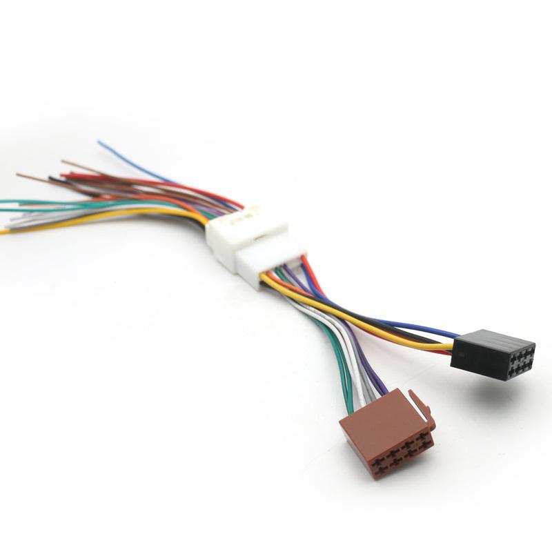 Car 20 Pin ISO Stereo AUDIO Wire Harness Cable Adapter Plug Connector for Mitsubishi Outlander Lancer Pajero V73 V97 For Peugeot