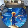 The Little Prince2 Round Area Rug,Carpet Rug for Living Room Bedroom Sofa Playroom Decor,Non-slip Floor Mat
