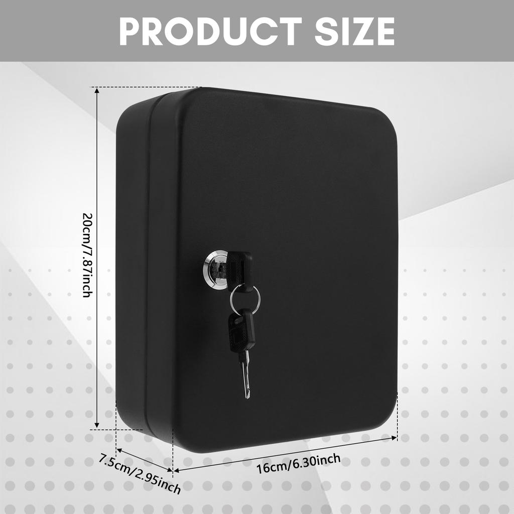 Ключница с замком Шкаф для ключей 20 крючков Настенный ящик для хранения ключей Органайзер для ключей для автодилера Управляющего недвижимостью Горячий