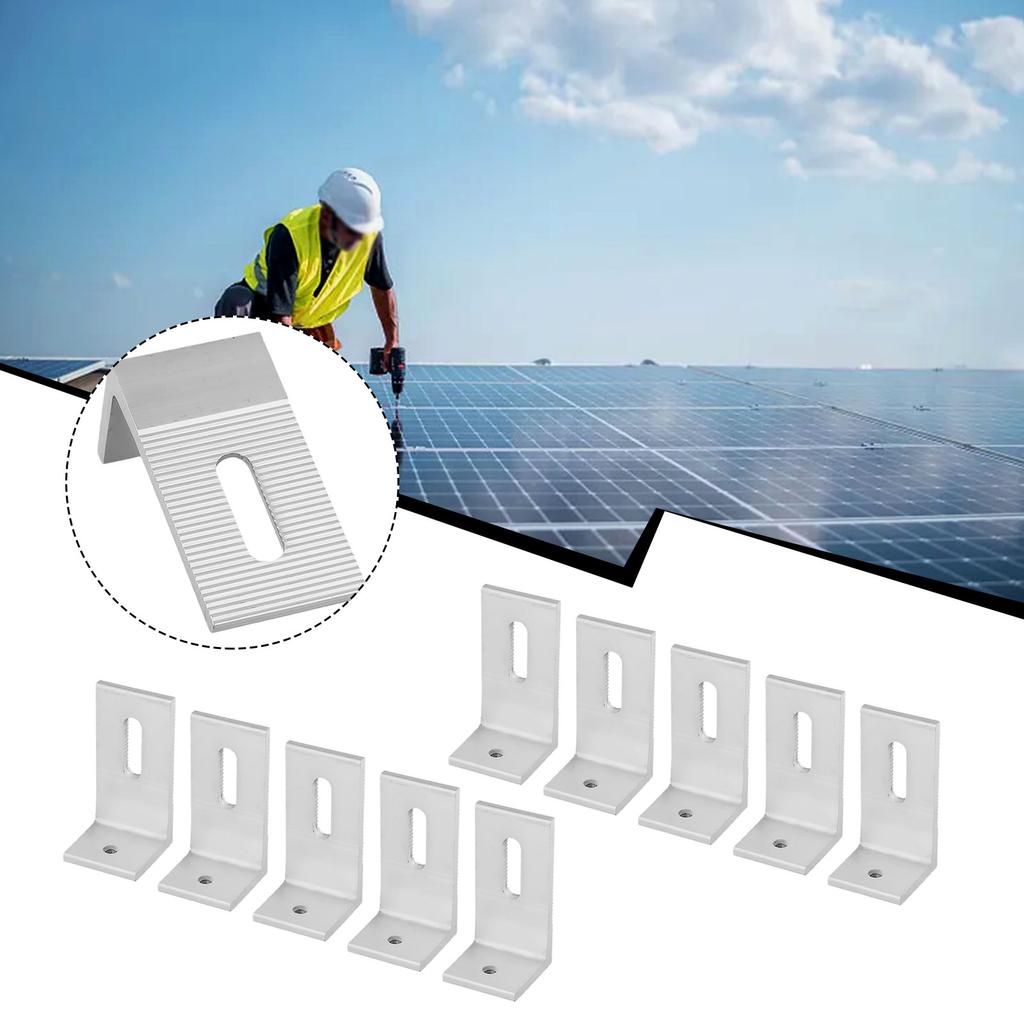 Mounting Bracket Solar Panel Accessories Aluminum Alloy Boat Carvan 90 Degree For RV Hardware Easy Installation