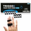 TRIGGOX Trigger Finger Splint Finger Protection Buddy Loops Adjustable [Set of 10]