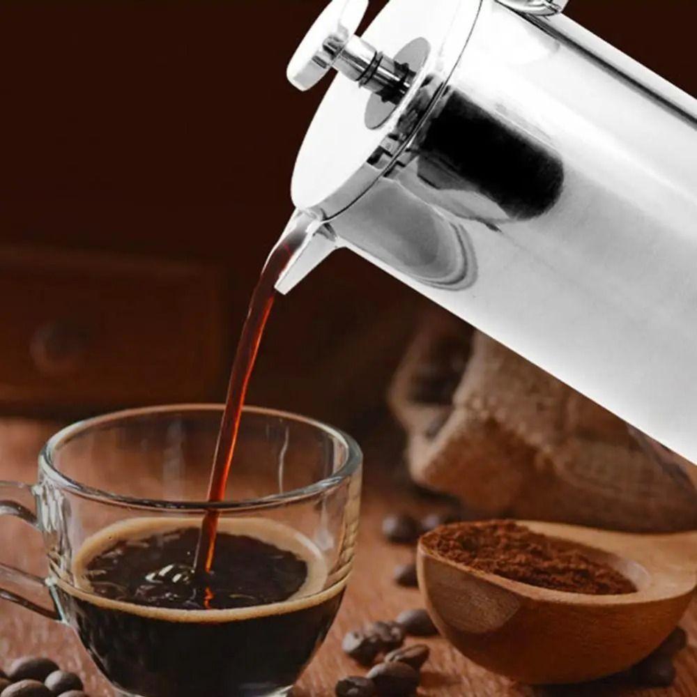 Double Walled French Press Coffee Maker 350ml Coffee Press Filter Pot Brewing Teapot  For Home