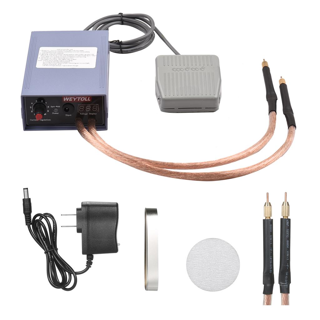 Ручной аппарат точечной сварки высокой мощности 5000 Вт, портативный, регулируемый ток 0-800 А