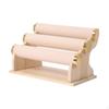 Jewelry Storage Stand Velvet Wrap Bracelet Holder Easy Assembly Multifunction Detachable 3 Tier