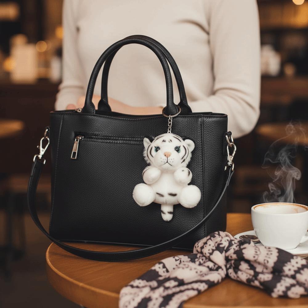 Stuffed Keychain Tiger Plush Keychain Paw Holder Tiger Plush Toy Keyrings Accessories