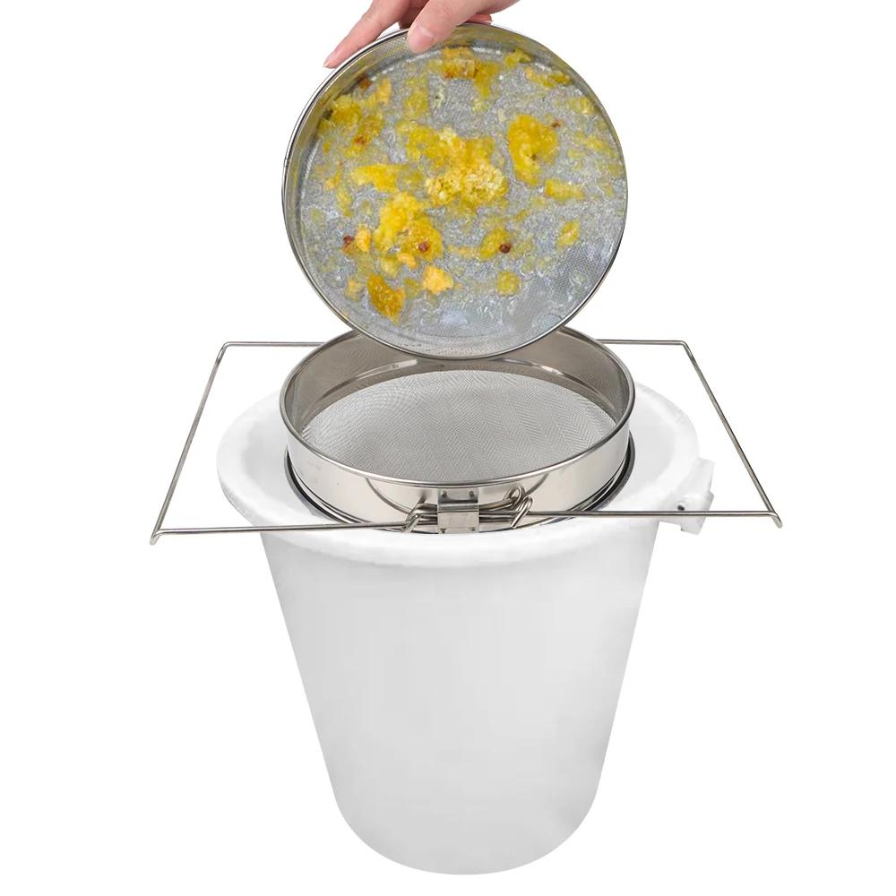 Двойной сетчатый фильтр Пчеловодство Пчеловодство Инструменты Фильтр для очистки от примесей Садовые принадлежности Фильтр для меда Для пчеловодства Специальные инструменты