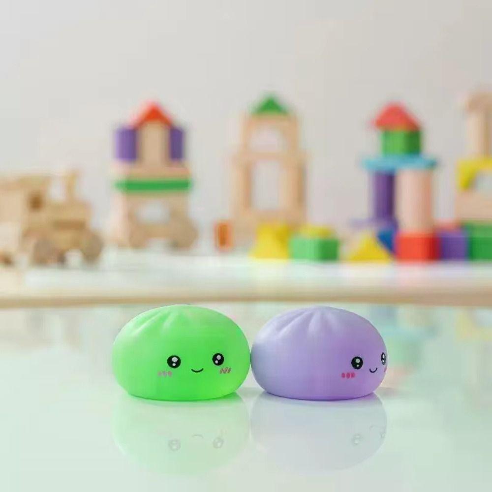 With Steamer Squishy Crystal Bun Soft Cute Fidget Sensory Toy Dumplings Squishy Party Favors