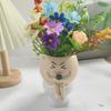 Cartoon Flower Planter Resin Plant Cultivation Pot Table Decor Plant Growing Container  Office