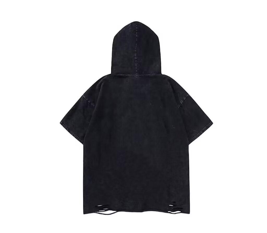 Мужская летняя ретро хип-хоп спортивная майка - Свободная футболка с варкой