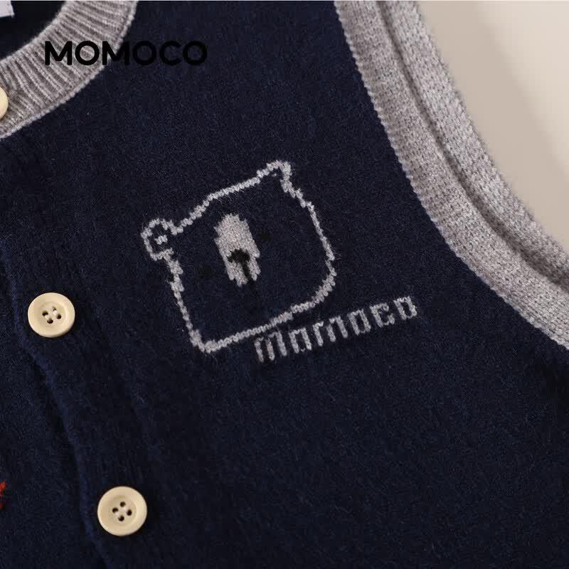 Вязаный жилет-кардиган для мальчика MOMOCO