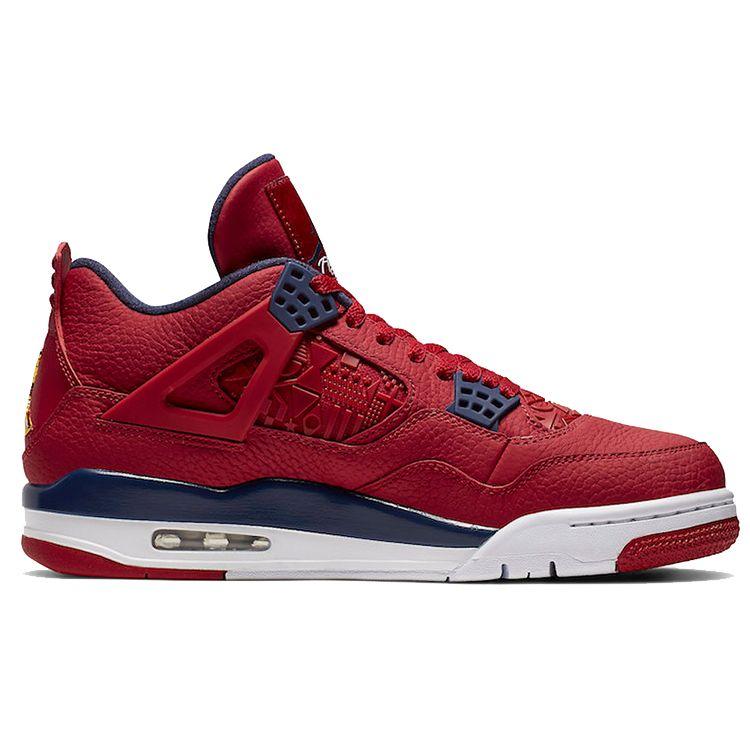Мужские кроссовки Air Jordan 4 Retro FIBA ​​Red Gym-Red White CI1184-617