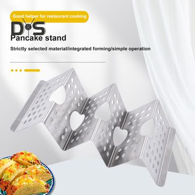 Подставка для тако из нержавеющей стали, 3 слота, прочный держатель для тако, кухонный инструмент для выпечки