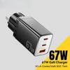 Зарядное устройство GaN USB Type C 67 Вт 45 Вт 33 Вт KR EU Plug для быстрой зарядки Samsung iPhone 16 15 14 Pro Phone Laptop Chargers