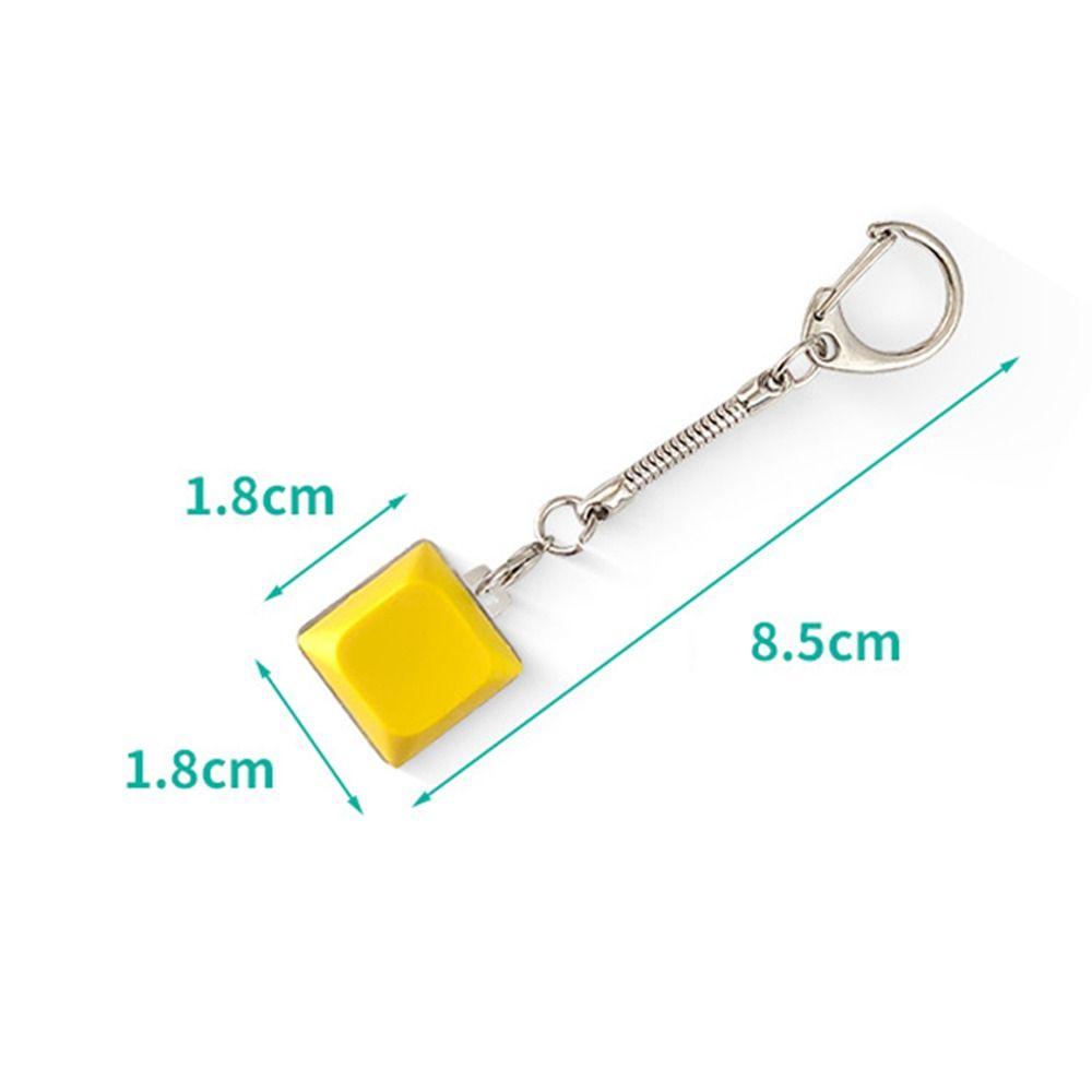 Finger Keyboard Cap Button Keycap Keychain Fidget Clicker Toy Relaxing Finger Keyring Adult
