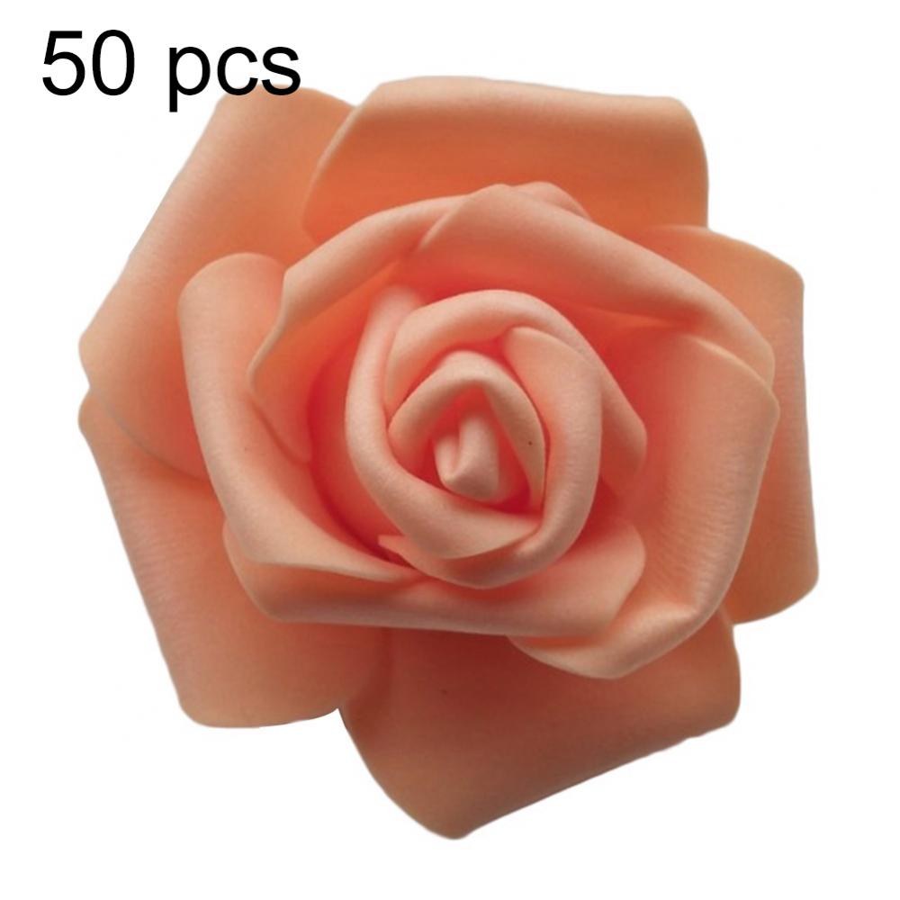 25/50/100 шт. Диаметр 7-8 см Искусственные Цветы Розы из ПЭ-пены Голова Медведь из Роз DIY Поделки Рождественские Подарки Свадьба Дом Комната Декор