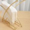 1/2pcs-Napkin Holder Metal Paper Stand Tissue Dispenser Luxury Retro Table Decoration Freestanding Home Decor