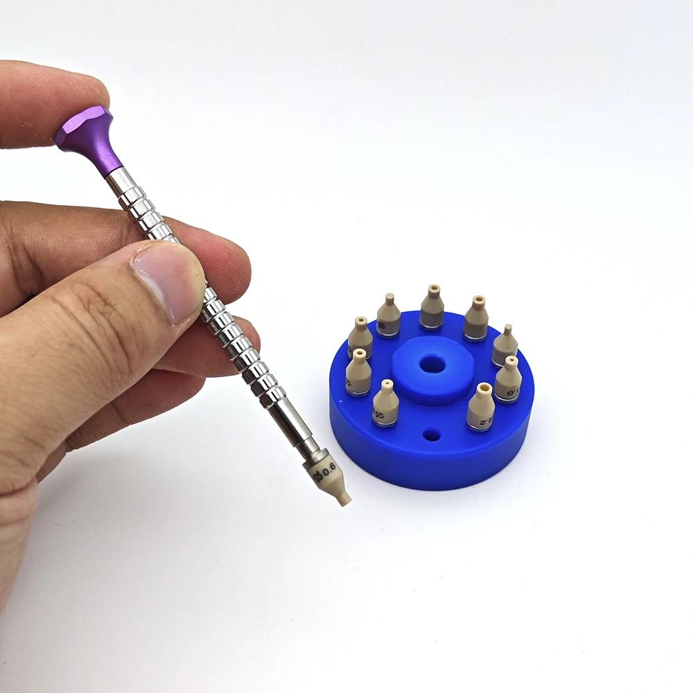 1 Set High Precision Watch Hands Fitting Tool PEEK 10 Sizes Setting Press Presser Setter Watch Repair Install Tools For Watchmaker