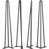 Hairpin Table Legs 26 inch, Set of 4 DIY Desk Table Legs 3 Rods Heavy Duty
