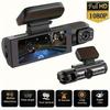 1080P Dual Camera Dash Cam For Cars With IR Night Vision, Loop Recording, And Wide Angle Lens - 3.16 Inch IPS Screen