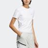 Adidas Originals Trefoil однотонная футболка с короткими рукавами и принтом логотипа, женские топы, белые HS9517