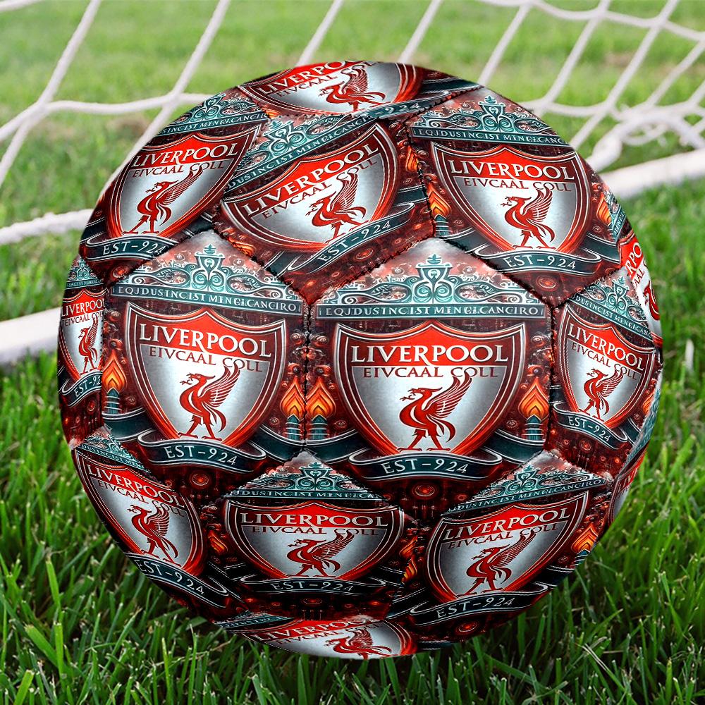 Футбольный мяч Liverpool F.C. Размер 5, Стандартный мяч для матчей, спортивных игр и тренировок команды, Идеальный подарок для фанатов футбола
