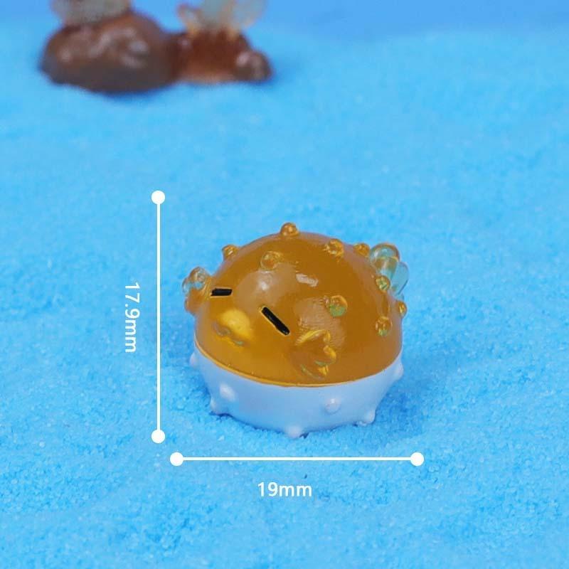 14 шт. Светящиеся ornaments Морские животные для микро-ландшафта, Мини-аквариум, Ландшафтный декор, Декор для дома, Изделия из смолы