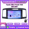 2 Din Android автомобильный радиоприемник мультимедийный видеоплеер для Toyota Allion Premio T240 2001-2007 с кнопкой Carplay WiFi 2 + 32 ГБ