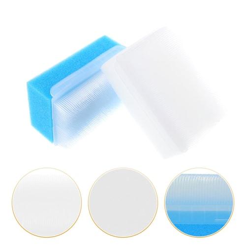 Healeved 2-Piece Baby Sensory Brush, Sponge Brush for Baby Bath, Tactile Stimulation Brush, Compact and Portable Baby Brush