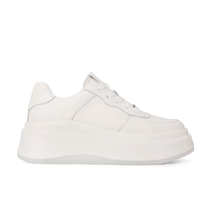 Кожаные кроссовки женские ранняя весна новая платформа повышенная удобная обувь женская обувь повседневная обувь женские кроссовки