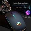 VAORLO 2.4G RGB Wireless Mouse Computer Mouse Silent Ergonomic Rechargeable Mice with LED Optical Backlit USB Mice for PC Laptop
