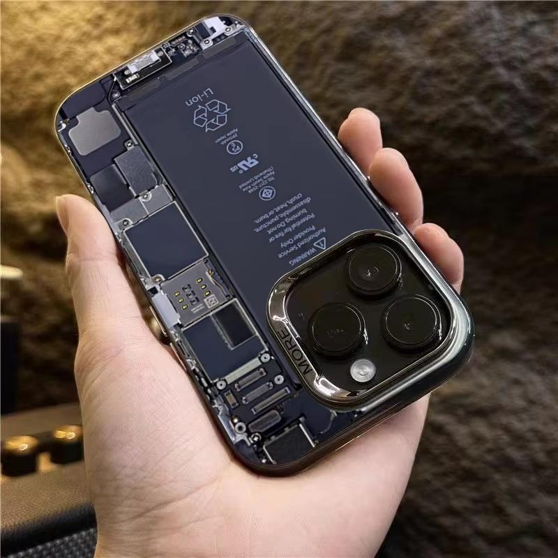 Чехол для телефона с кибернетической печатной платой для iPhone 16 15 14 13 12 11 Pro Max XS X XR 7 8 Plus Mini SE 2020 2022 Ударопрочный Funda