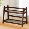 Bamboo Double Layer Rack Desk Storage Shelf Mug Holder Home Decoration Practical Spice for