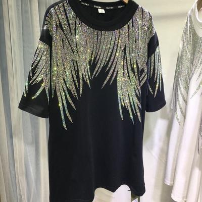 Летняя женская футболка больших размеров Tide, топы с короткими рукавами средней длины