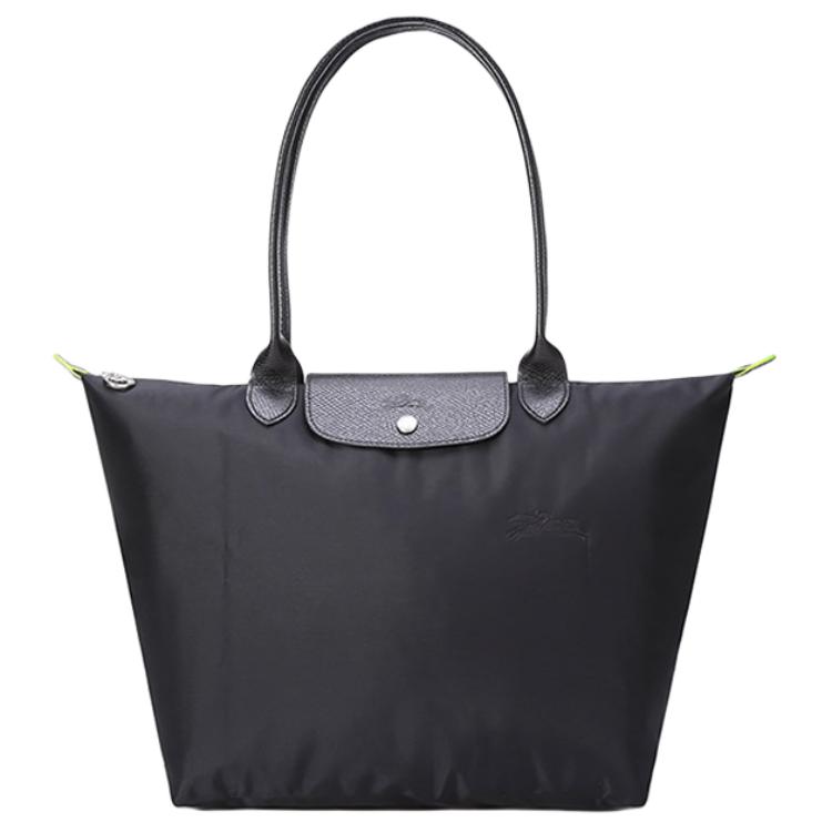 Longchamp Le Pliage Green 31 Foldable Recycled Canvas Dumpling Tote Bag Unisex Tote Bag Black 1899919001