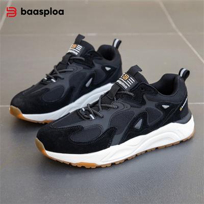 Мужская повседневная обувь из кожи и сетки, высококачественные мужские брендовые кроссовки, мягкие и удобные мужские кроссовки для занятий спортом на открытом воздухе и ходьбы