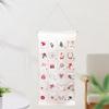 Christmas Advent Calendar Xmas Decoration Hanging Bag Organizer with 24 Pockets for Door Wall