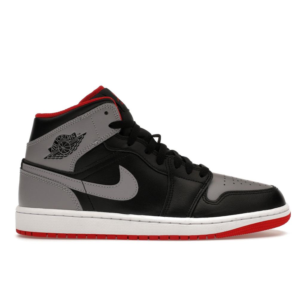 Air Jordan 1 Mid Bred Shadow Men Sneakers Grey Black Cement-Grey DQ8426-006