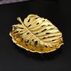 Креативный полый металлический поднос в форме европейского листа, украшение для закусок, фруктов, для дома, ресторана, обеденного стола, кухни.