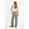 Linen Loose Cut Palazzo Trousers Ecru