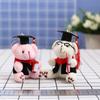 New Creative Doctoral Dress Doctor Bear Plush Toy Doll Pendant Bag Hanging Ornament Doll Doll Doll