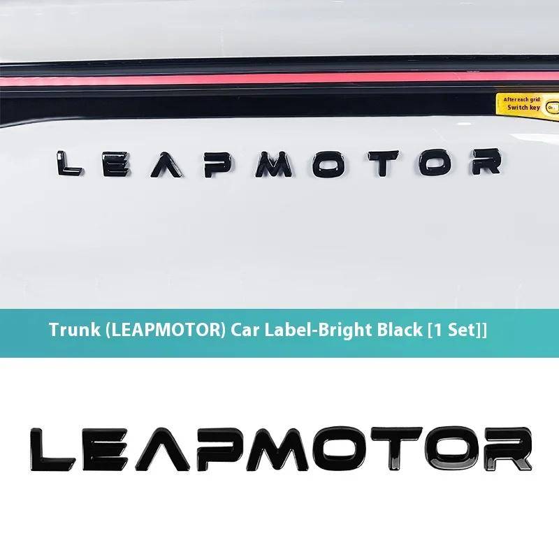 Для автомобиля Leapmotor C10 Чернение Модификация Логотип Буквы Передний Задний Автомобильные Шильдики Модификация Наклейка